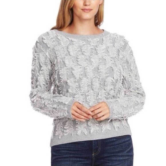Vince Camuto • Cotton Eyelash Sweater - Picture 1 of 10